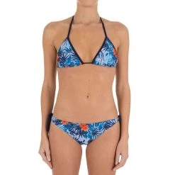 Olaian Bikinis, Boardshorts Women's Sliding Triangle Swimsuit Top With Padded Cups Mae