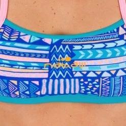 Nabaiji Women's Swimming Ultra Chlorine-Resistant Crop Top Jade Bikinis, Boardshorts