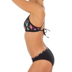 Tribord Olaian Andrea, Surfing Crop Top Swimsuit Top With Padded Cups, Women's