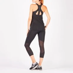 Domyos Tanks Women's Cardio Fitness Built-In Bra Tank Top 900