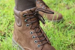 Fouganza Hiking Boots Leather Lace-Up Sentier Riding Boots
