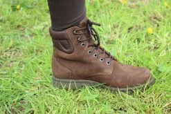 Fouganza Hiking Boots Leather Lace-Up Sentier Riding Boots