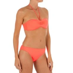 Promo Olaian Women's Fixed Padded Cup Swimsuit Top LAETI BANDEAU | Comfortable & Stylish Swimwear 14 Olaian Women's Fixed Padded Cup Swimsuit Top LAETI BANDEAU