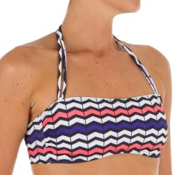 Olaian Bikinis, Boardshorts Women's Swimsuit Bandeau Top Laura Mira