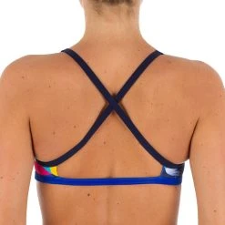 Nabaiji Women's Swimming Ultra Chlorine-Resistant Crop Top Jade Bikinis, Boardshorts