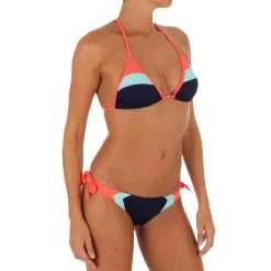 Olaian Women's Sliding Triangle Swimsuit Top With Padded Cups Mae