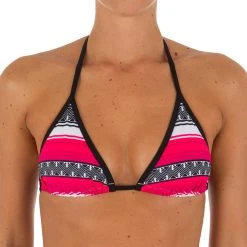Olaian Women's Basic Sliding Triangle Bikini Top Mae