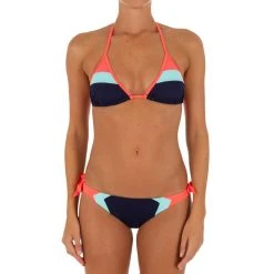 Olaian Women's Sliding Triangle Swimsuit Top With Padded Cups Mae