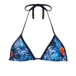 Olaian Bikinis, Boardshorts Women's Sliding Triangle Swimsuit Top With Padded Cups Mae