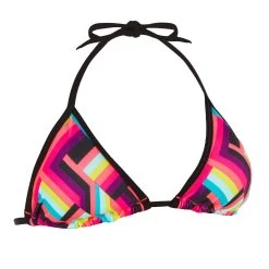 Olaian Women's Sliding Triangle Swimsuit Top With Removable Padded Cups Mae Pop Bikinis, Boardshorts