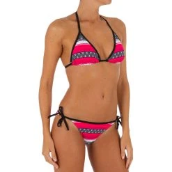 Olaian Women's Basic Sliding Triangle Bikini Top Mae