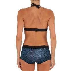 Olaian Women's Swimsuit Top Halterneck Bikini With Back Clasp Bahia Purple