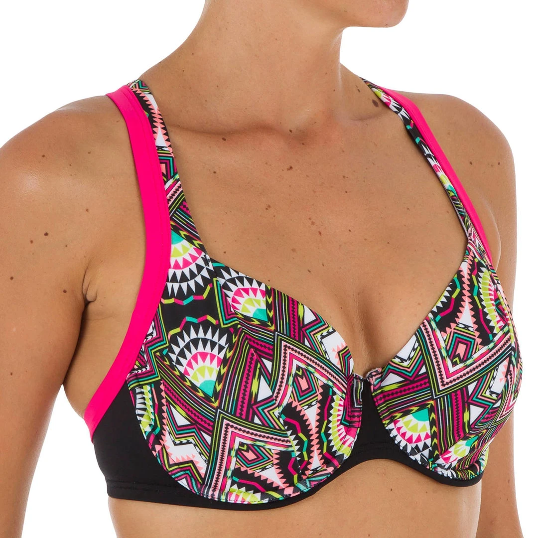 Best Price 🥰 Olaian Women's Underwired Swimsuit Top EDEN DNP | Comfortable & Stylish Bikini Top 🌟 2 Olaian Women's Underwired Swimsuit Top EDEN DNP