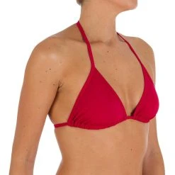 Olaian Women's Basic Sliding Triangle Bikini Top Mae