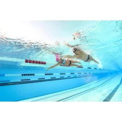 Nabaiji Women's Swimming Ultra Chlorine-Resistant Crop Top Jade Bikinis, Boardshorts