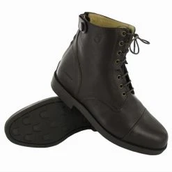 Fouganza Adult Horse Riding Lace-Up Jodhpur Boots Paddock