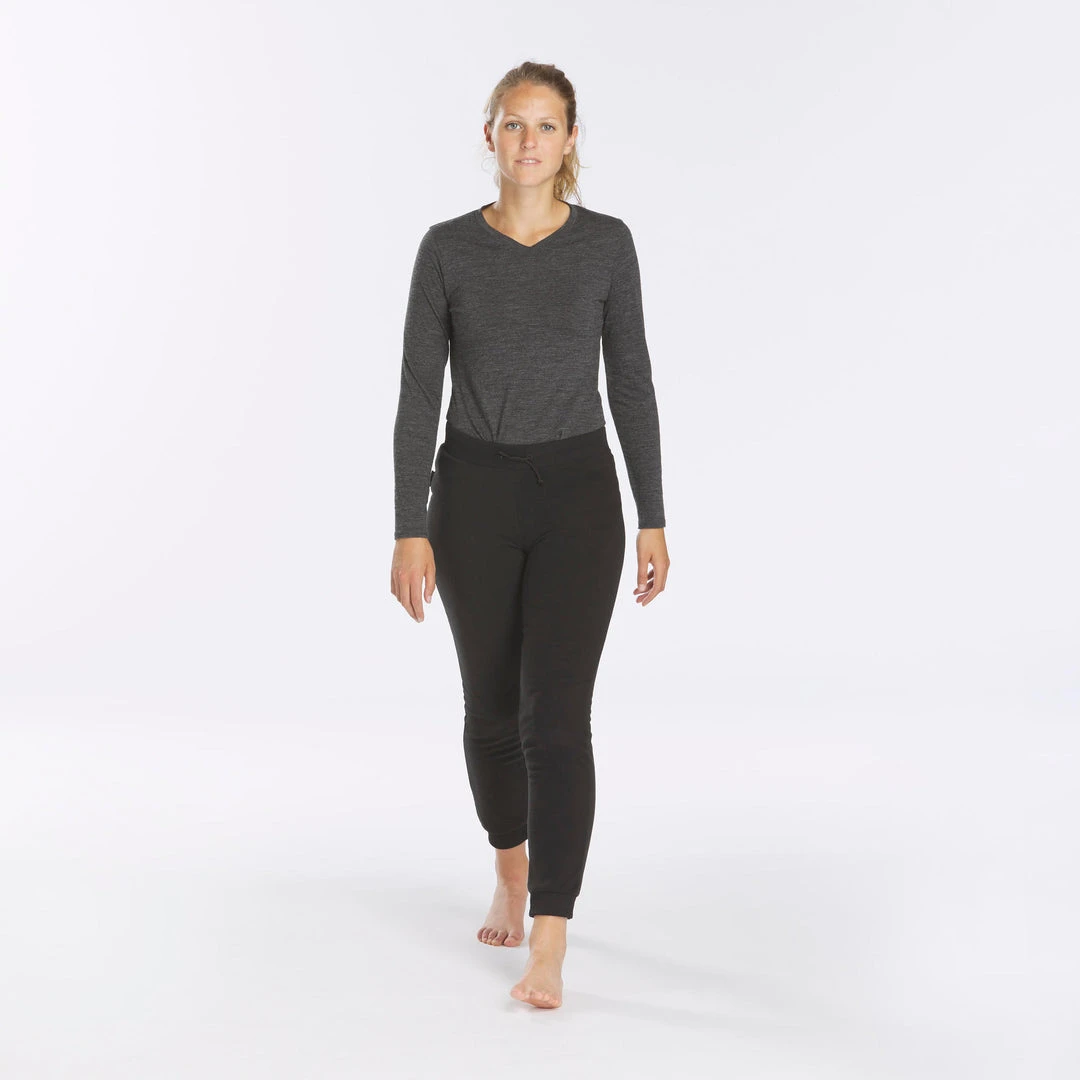 Forclaz Trek 100 Women's Fleece Hiking Tights - Comfortable & Durable Leggings for Outdoor Adventures 2 Forclaz Trek 100, Fleece Hiking Tights, Women's Bottoms