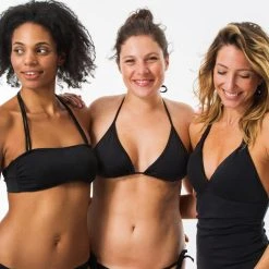 Olaian Mae Plain Sliding Surfing Bikini Top Bikinis, Boardshorts