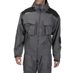 Caperlan Waterproof Fishing Jacket 500 Grey