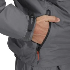 Caperlan Waterproof Fishing Jacket 500 Grey