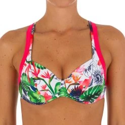 Olaian Women’s Underwired Minimizer Balconette Swimsuit Top Eden Bikinis, Boardshorts