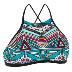 Olaian Surfing Crop Top Swimsuit Top With Padded Cups Andrea Bikinis, Boardshorts