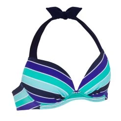 Olaian Elena Push-Up Swimsuit Top With Fixed Padded Cups - Black