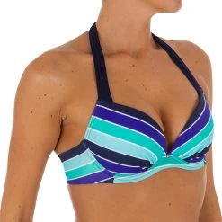 Olaian Women's Push-Up Swimsuit Top With Fixed Padded Cups Elena