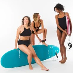 Olaian Andrea Surfing Swimsuit Crop Top with Padded Cups - Stylish Bikini & Boardshorts for Women 36 Olaian Andrea Surfing Swimsuit Crop Top With Padded Cups Bikinis, Boardshorts