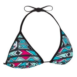 Olaian Women's Sliding Triangle Swimsuit Top With Padded Cups Mae Bikinis, Boardshorts