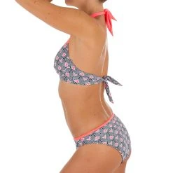 Olaian Bikinis, Boardshorts Elena Push-Up Swimsuit Top With Fixed Padded Cups