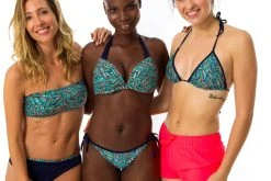 Olaian Bikinis, Boardshorts Elena Push-Up Swimsuit Top With Fixed Padded Cups