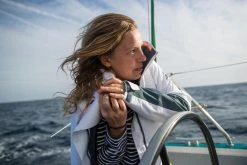 Tribord Shirts Sailing Long-sleeved Sailor's T-shirt 100 Blue White