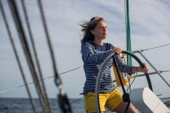 Tribord Shirts Sailing Long-sleeved Sailor's T-shirt 100 Blue White