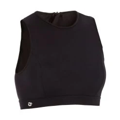 Olaian Surfing Crop Top Swimsuit Top With Back Zipper Carla Bikinis, Boardshorts