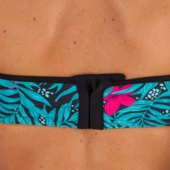 Olaian Bikinis, Boardshorts Lea Swimsuit Top Bandeau Padded Cups And Underwiring