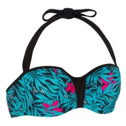 Olaian Bikinis, Boardshorts Lea Swimsuit Top Bandeau Padded Cups And Underwiring