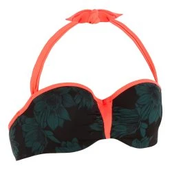 Olaian Bikinis, Boardshorts Lea Swimsuit Top Bandeau Padded Cups And Underwiring