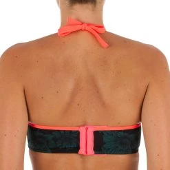 Olaian Bikinis, Boardshorts Lea Swimsuit Top Bandeau Padded Cups And Underwiring