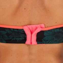 Olaian Bikinis, Boardshorts Lea Swimsuit Top Bandeau Padded Cups And Underwiring