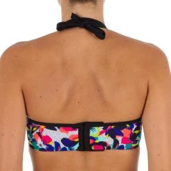 Olaian Bikinis, Boardshorts Lea Swimsuit Top Bandeau Padded Cups And Underwiring