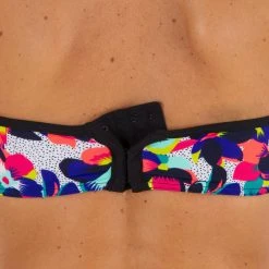 Olaian Bikinis, Boardshorts Lea Swimsuit Top Bandeau Padded Cups And Underwiring