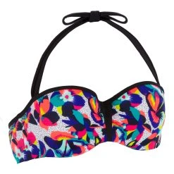 Olaian Bikinis, Boardshorts Lea Swimsuit Top Bandeau Padded Cups And Underwiring