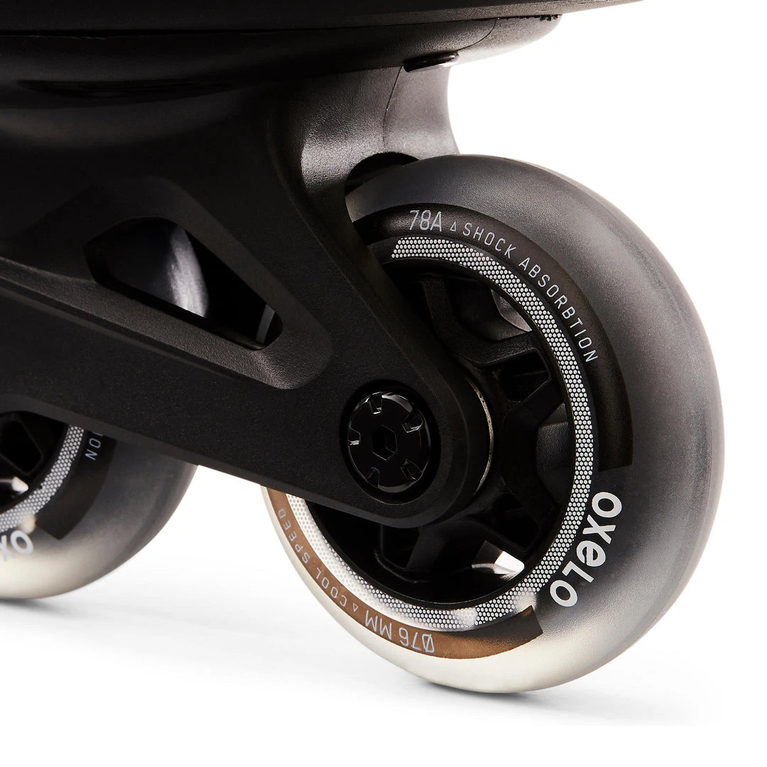 Decathlon Oxelo FIT100 Inline Fitness Roller Skates - 76mm 80A Wheels for Men | Top Deals 8 Decathlon Oxelo FIT100 Inline Fitness Roller Skate 76mm 80A Men