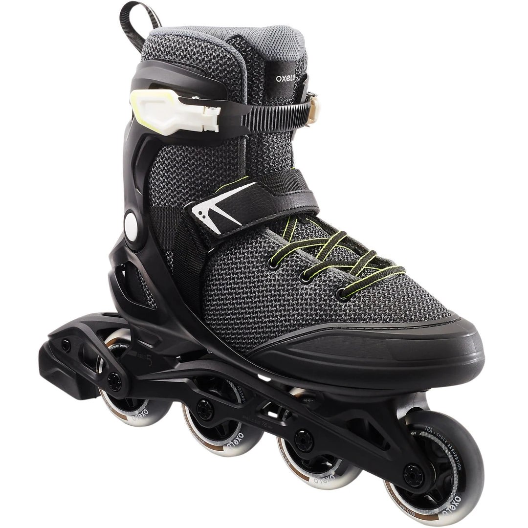 Decathlon Oxelo FIT100 Inline Fitness Roller Skates - 76mm 80A Wheels for Men | Top Deals 1 Decathlon Oxelo FIT100 Inline Fitness Roller Skate 76mm 80A Men
