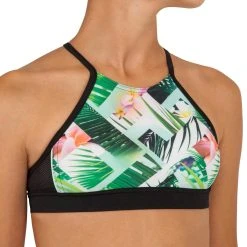 Olaian Baha, Surfing Swimsuit Crop Top, Women's Bikinis, Boardshorts