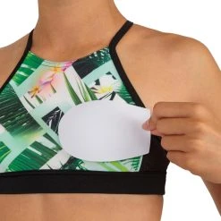 Olaian Baha, Surfing Swimsuit Crop Top, Women's Bikinis, Boardshorts