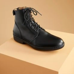 Fouganza Adult Horseback Riding Warm Lace-Up Riding Boots 500