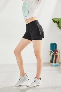 Nyamba Stretchy 2-in-1 Cotton Fitness Shorts