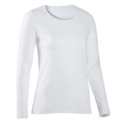 Nyamba 100, Long Sleeve Cotton Fitness T-Shirt, Women's